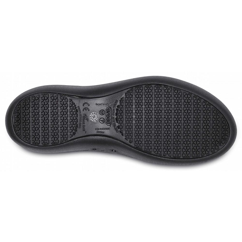Chaussures Plates Crocs At Travail™ Femme Noir | France 0171GSOL